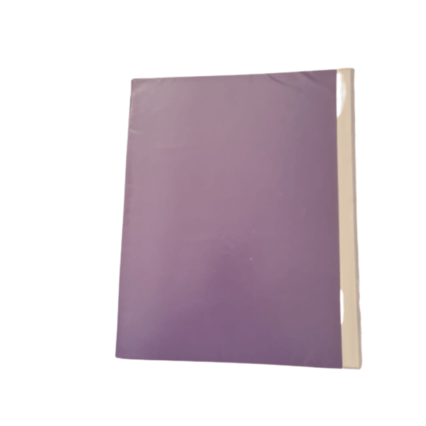 CARPETA CON ACCOCLIP PLASTIFICADO LILA