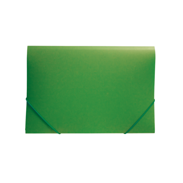 CARPETA CARTERA CON ELASTICO VINILICA VERDE DATA ZONE