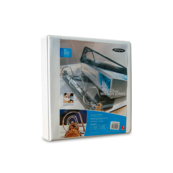 ARCHIVADOR CARTA CON PRESENTACION 3 AROS 1.5" ACCO BLANCO