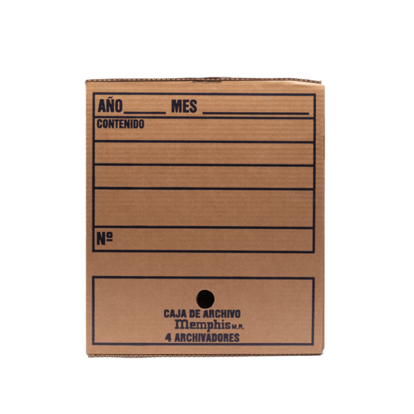 CAJA ARCHIVO 4 ARCHIVADORES MEMPHIS