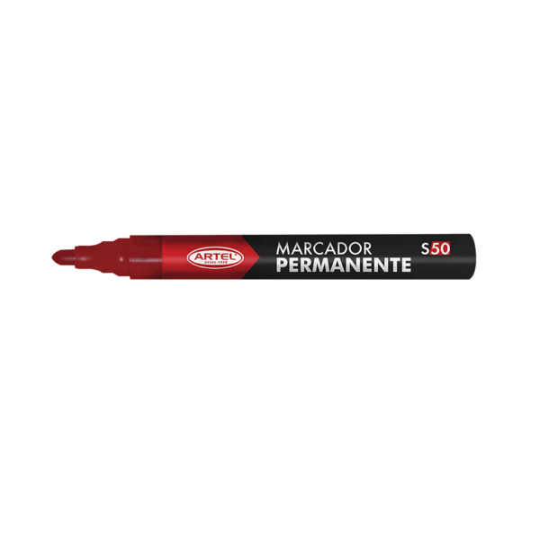MARCADOR PERMANENTE ARTEL PUNTA REDONDA ROJO