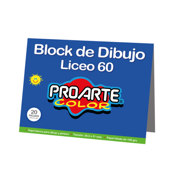 BLOCK DE DIBUJO LICEO PROARTE 20 HOJAS