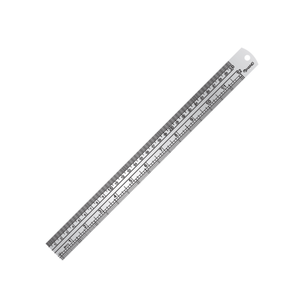 REGLA GRADUADA METALICA 30 CM HAND